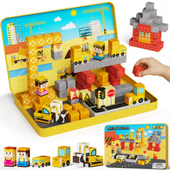 100PCS Engineering Construction Magnetic Blocks Travel Kit GC-100