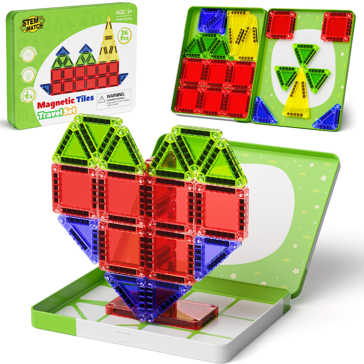 26PCS Magnetic Tiles S-1101A image 2