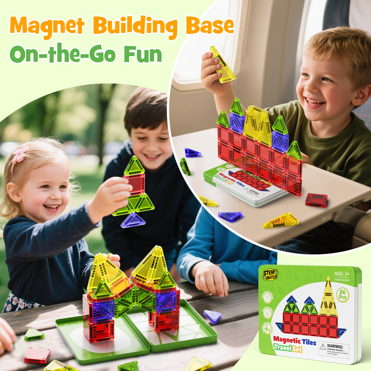 26PCS Magnetic Tiles S-1101A image 4