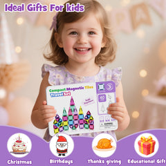 40PCS Magnetic Tiles Set S1100 image 4