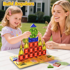 40PCS Gem Classic Colors Magnetic Tiles Set S1107 image 10