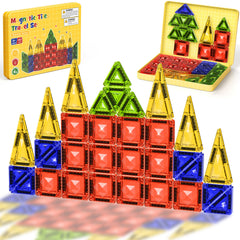 40PCS Gem Classic Colors Magnetic Tiles Set S1107 image 2