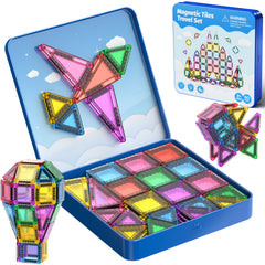 60PCS Candy Colors Magnetic Tiles Set S1114 image 11