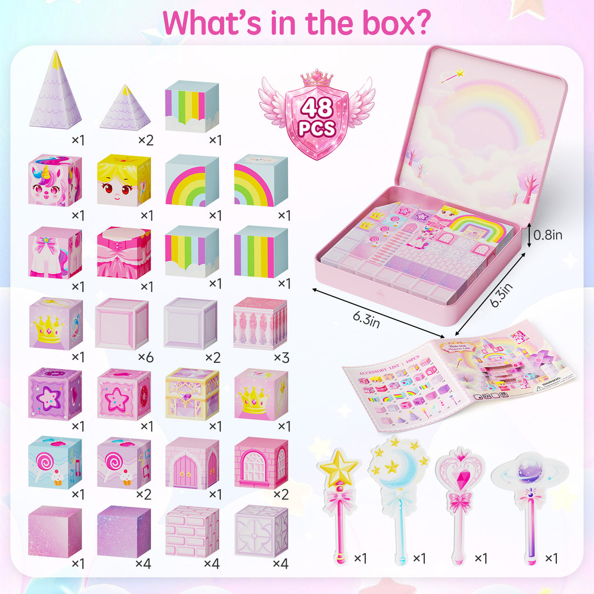 48PCS Unicorn Blocks (2cm) DJS-048 image 8