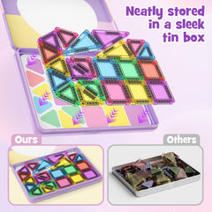 42PCS Candy Colors Magnetic Tiles Set S1106 image 7