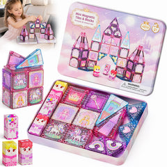 A Tiny Fairy-Tale Journey with S1138 Unicorn Magnetic Tiles