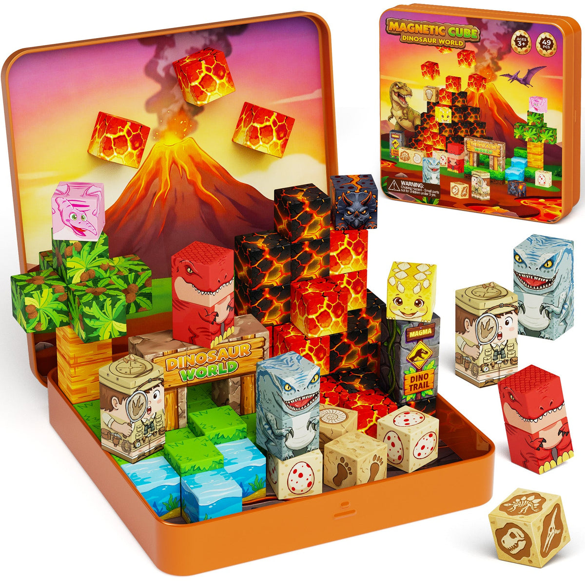 Three Places, One Dinosaur Journey with KL-049 Blocks
