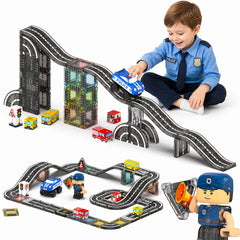 4 in 1 Magnetic Tiles Road Set S1142