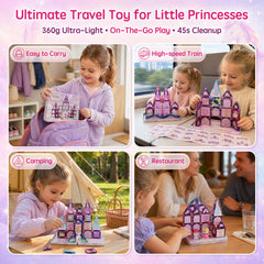 42PCS Unicorn Mini Magnetic Tiles (3.75cm) Set S1138
