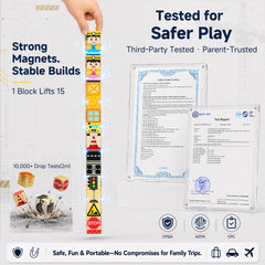 100PCS Engineering Construction Magnetic Blocks Travel Kit GC-100