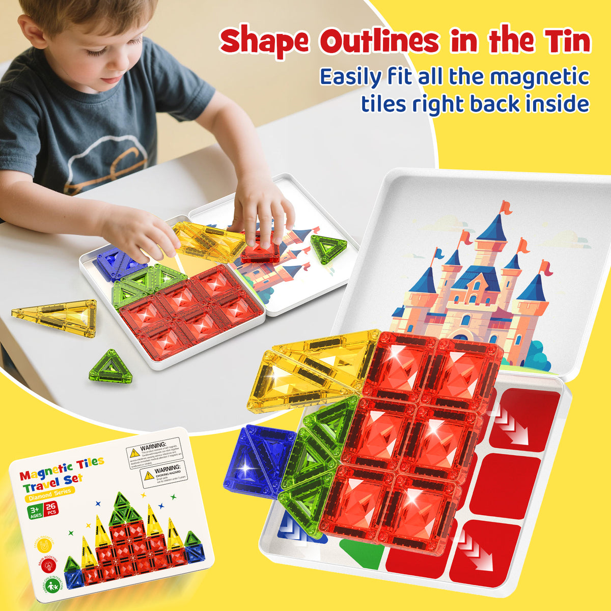26PCS Gem Magnetic Tiles S-1101E image 5