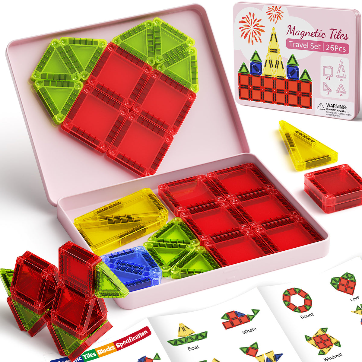 26PCS Magnetic Tiles S-1101P image 1