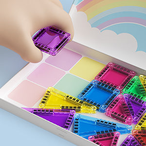 40PCS Candy Colors Magnetic Tiles Set S1103 image 4