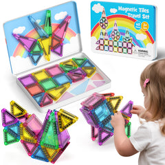 40PCS Candy Colors Magnetic Tiles Set S1103 image 5