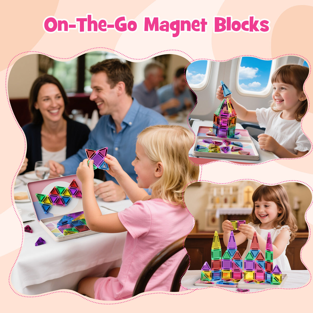 42PCS Candy Colors Magnetic Tiles Set S1105 image 7