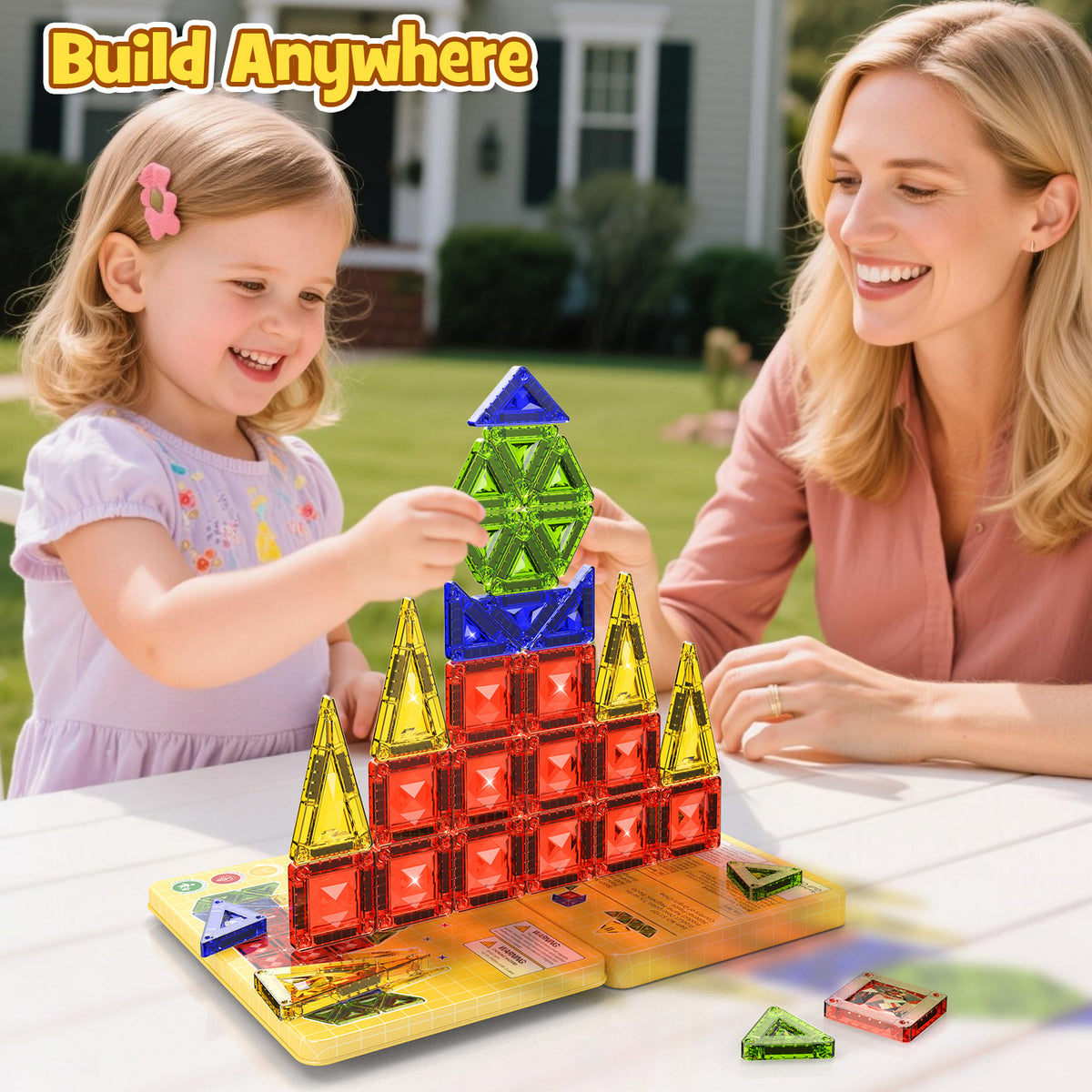 40PCS Gem Classic Colors Magnetic Tiles Set S1107 image 10