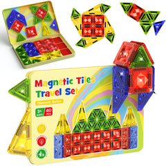 40PCS Gem Classic Colors Magnetic Tiles Set S1108 image 10