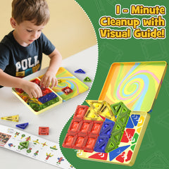 40PCS Gem Classic Colors Magnetic Tiles Set S1108 image 8