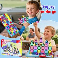 42PCS Glitter Candy Colors Magnetic Tiles Set S1110 image 8