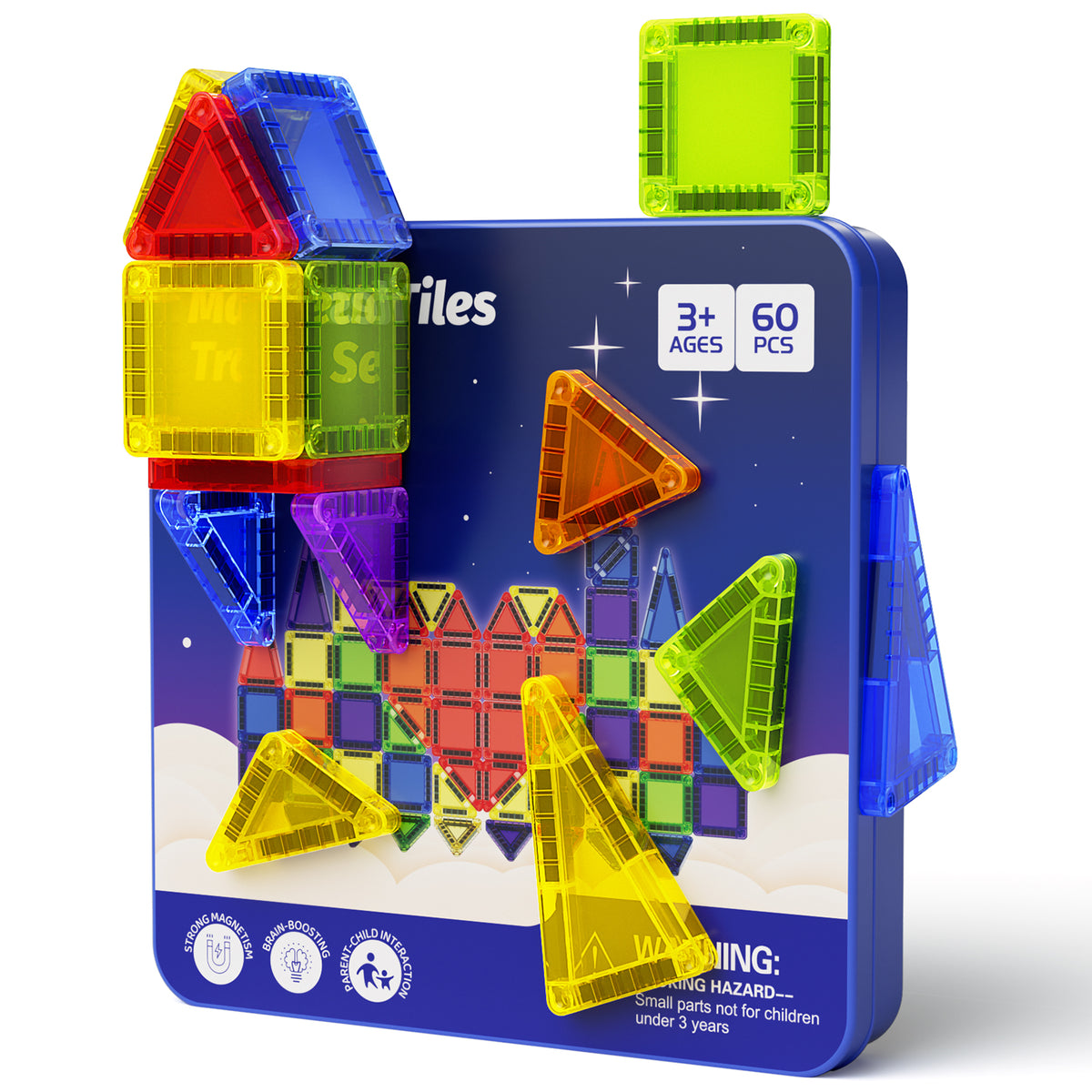 60PCS Gem Magnetic Tiles S1111 image 7