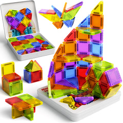 60PCS Classic Colors Magnetic Tiles Set S1112 image 2