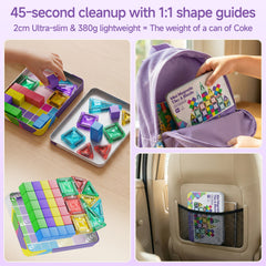 S1136 3-in-1 Magnetic Tiles & Magnetic Blocks Set S1136 image 2