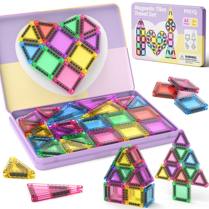 42PCS Candy Colors Magnetic Tiles Set S1106