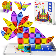 60PCS Classic Colors Magnetic Tiles Set S1112 image 1